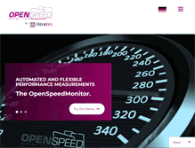 Tablet Screenshot of openspeedmonitor.com